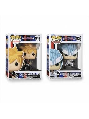 Funko Pop! BLEACH Set of 2 ICHIGO KUROSAKI #1610 & GRIMMJOW JEAGERJAQUES #1820